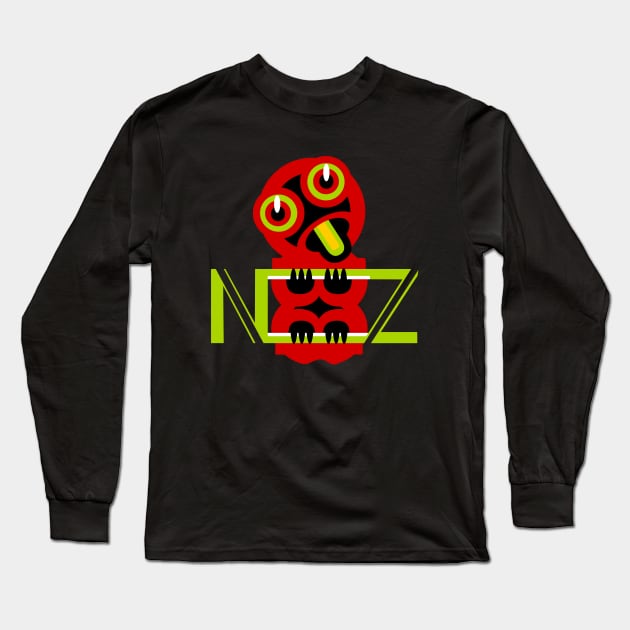 Pop Art Tiki Long Sleeve T-Shirt by mailboxdisco